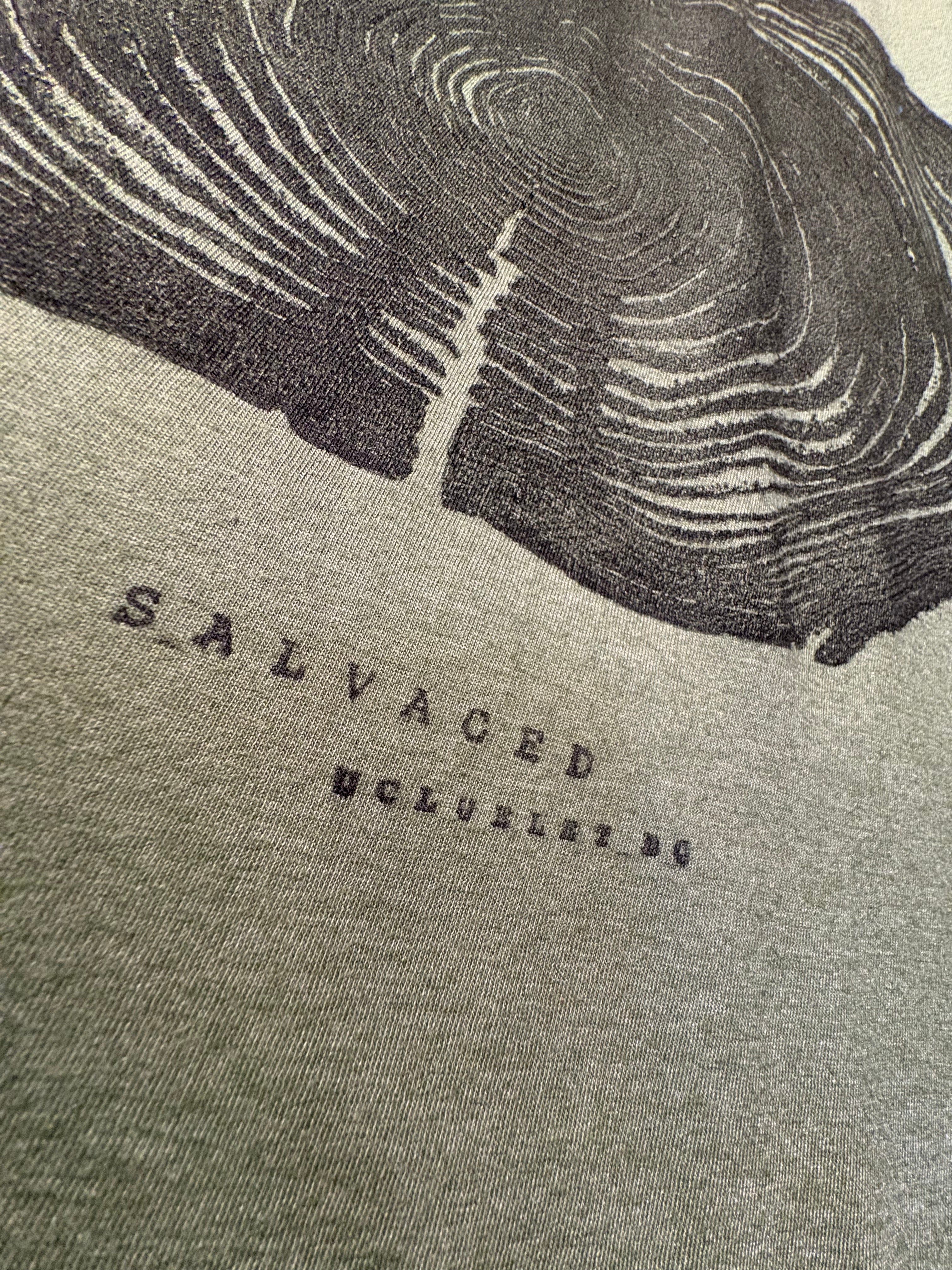 Cedar Print Unisex Tee in Moss